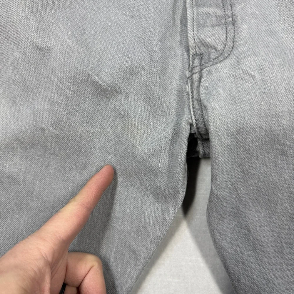 Levis 501xx Jeans Mens 44x32 (Fits 41X29)‎ Straight Gray Selvedge Stained